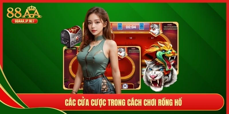 Các cửa cược trong cách chơi Rồng Hổ