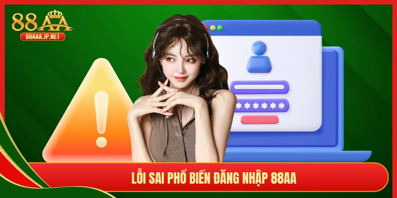 Lỗi sai phổ biến đăng nhập 88AA