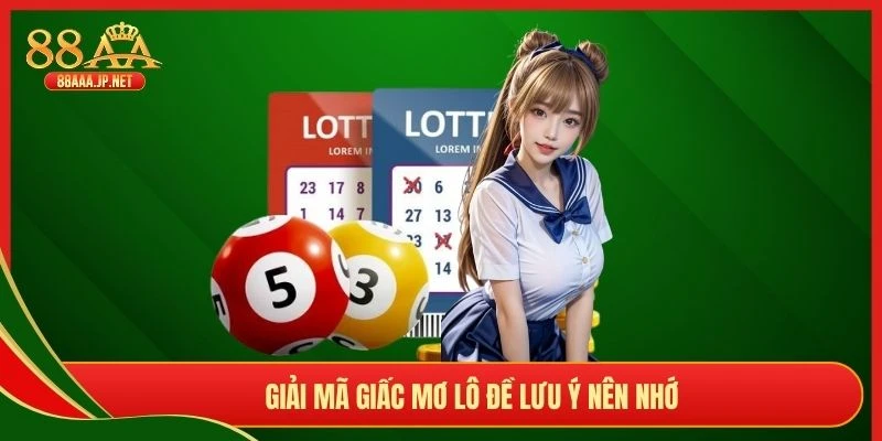 Giải mã giấc mơ lô đề lưu ý nên nhớ 
